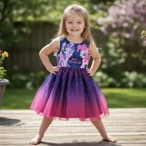 My Little Pony Dress 2–4Y – Sequin Sparkle Ombre Tulle Skirt by H&M | EUC